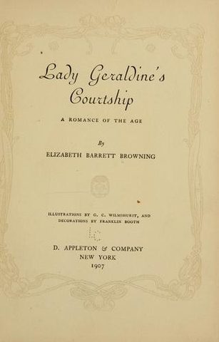 Cover of Lady Geraldine's Courtship