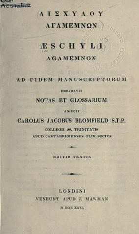 Cover of Agamemnon