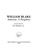 Cover of America a Prophecy