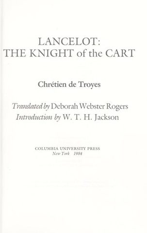 Cover of Lancelot, the Knight of the Cart