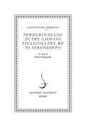 Cover of The Travels of the Three Sons of the King of Serendip (Peregrinaggio di tre giovani figliuoli del re di Serendippo)