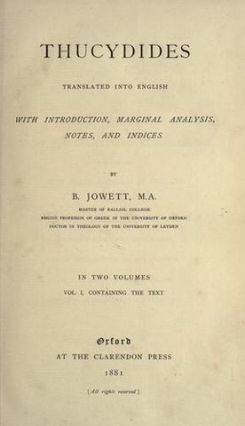 Cover of History of the Peloponnesian War