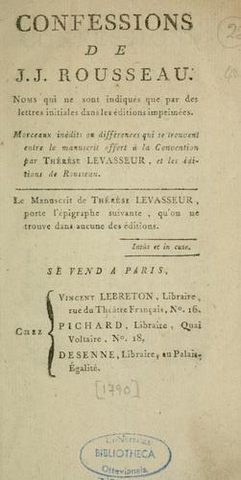 Cover of Confessions (Les Confessions)